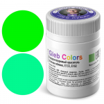 Сухой водорастворимый краситель пищевой Gleb Colors Зеленое яблоко, 10г